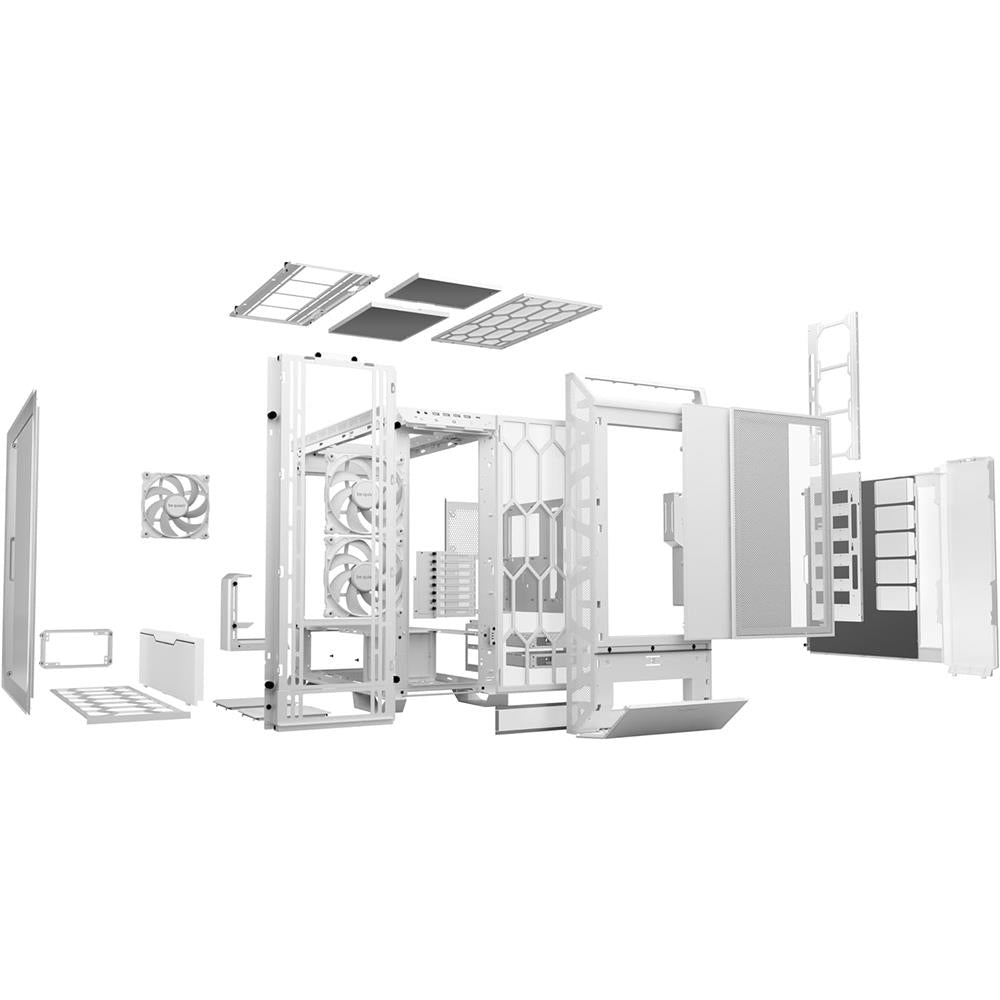 be quiet! Dark Base Pro 901 White PC-Gehäuse, Full-Tower, Fenster, 3x Lüfter, austauschbare Cover