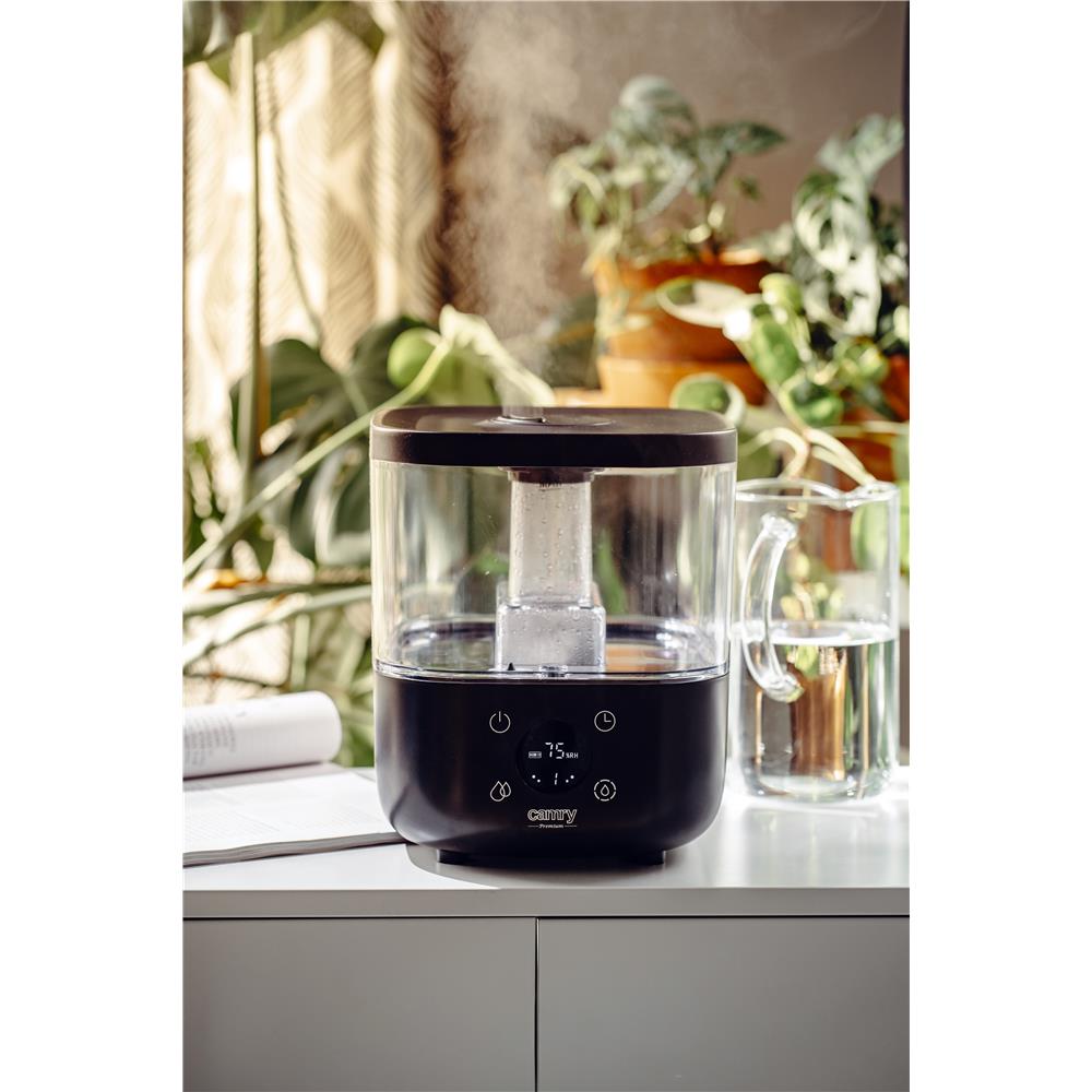 Camry CR 7973 Ultraschall-Luftbefeuchter schwarz – 5 L, LED-Display, Aromatherapie