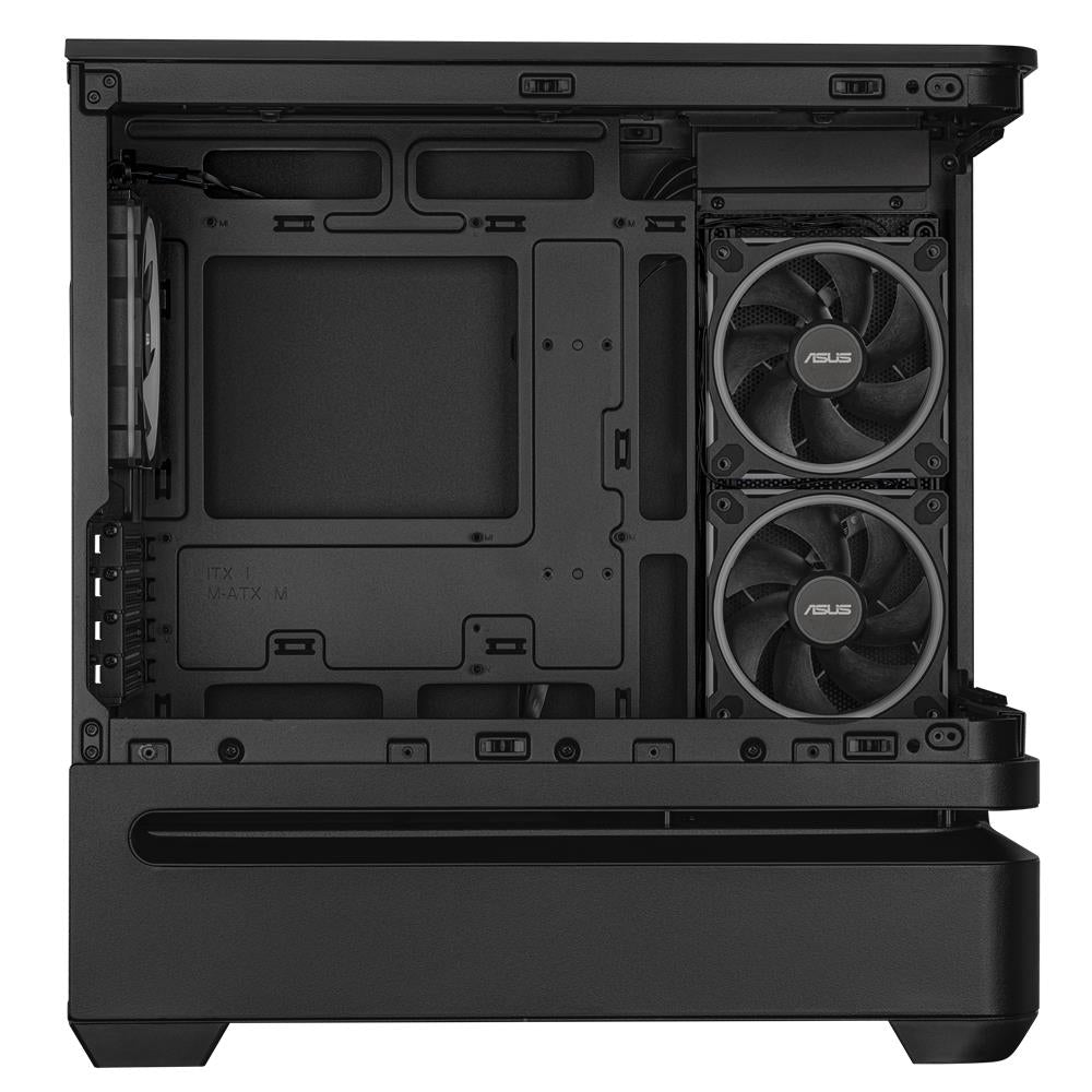 ASUS Prime AP202 ARGB mATX PC Gehäuse mit Panorama Glas GPU bis 420 mm