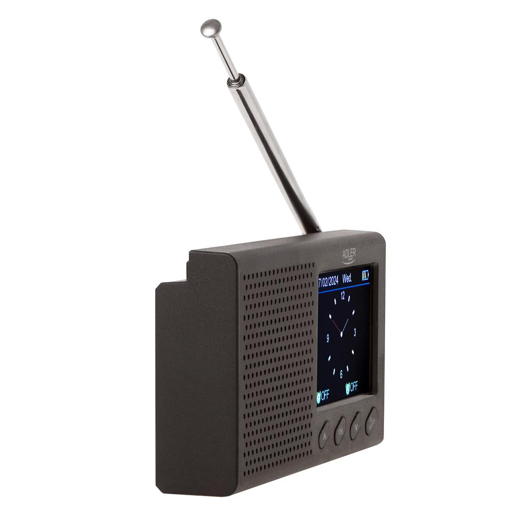 Adler AD 1198 FM Reiseradio mit Bluetooth LCD Display