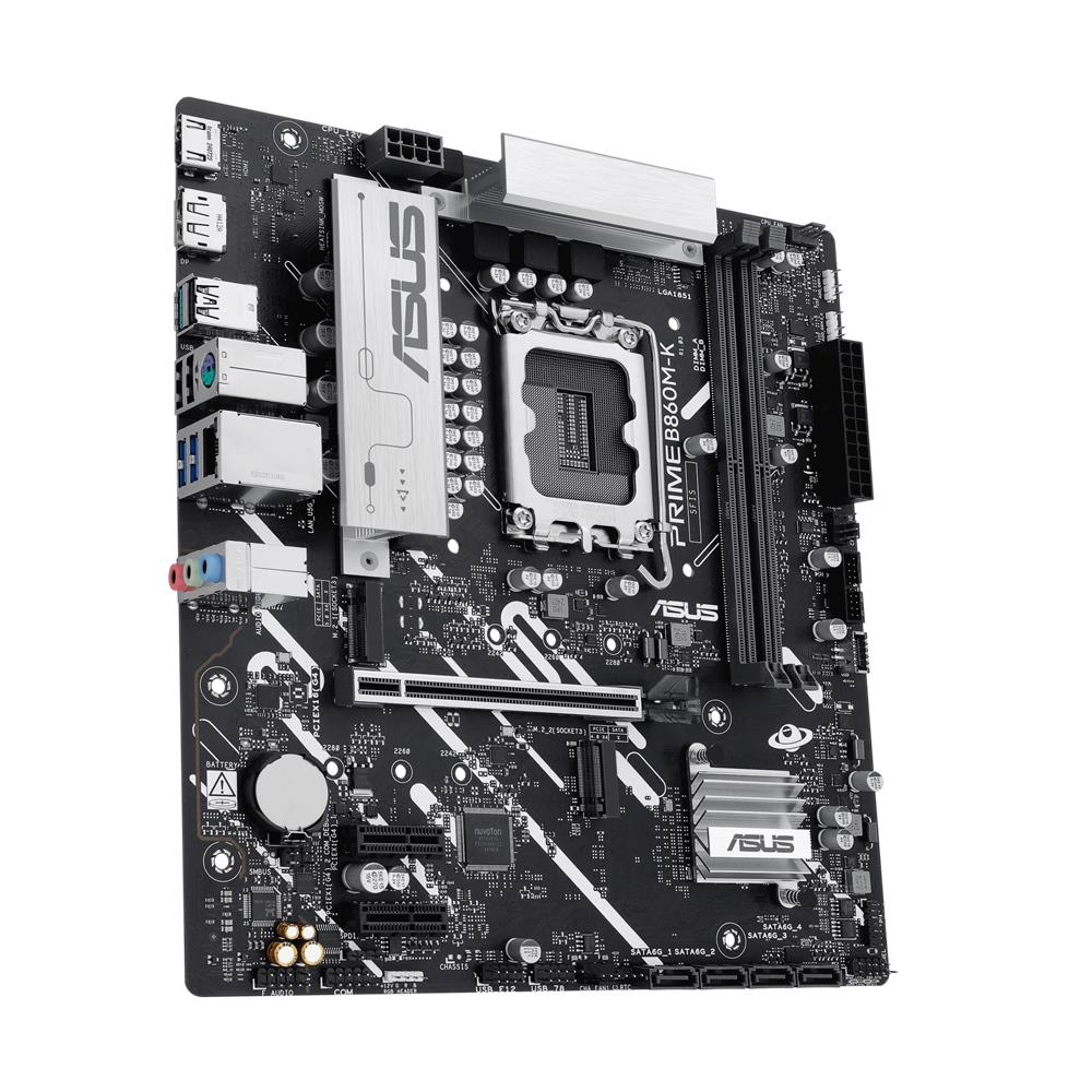 ASUS PRIME B860M-K Mainboard LGA 1851 mATX DDR5 PCIe 5.0 M.2 Aura Sync