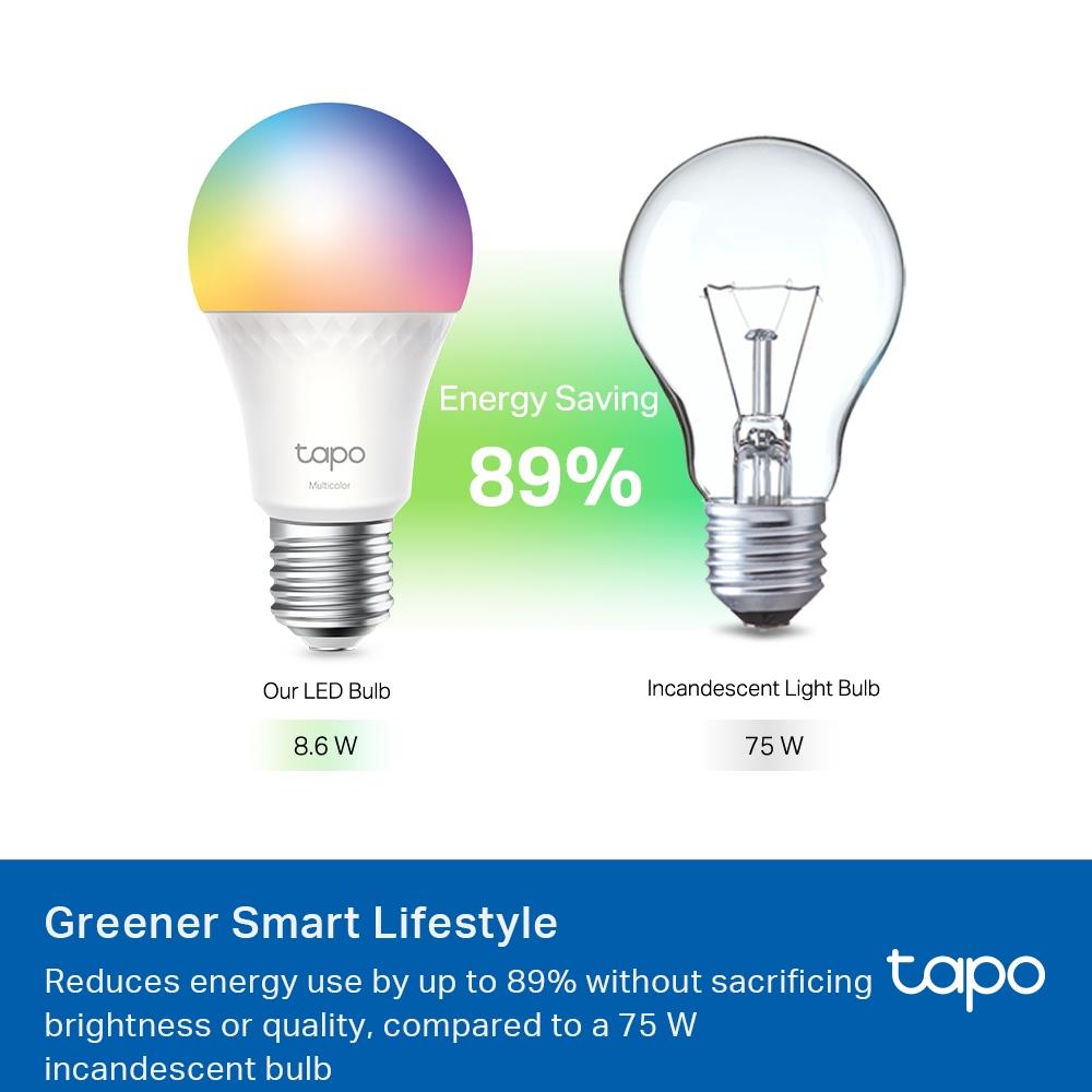 TP-Link Tapo L535E Smart WLAN Lampe E27 Multicolor dimmbar Matter 1055lm