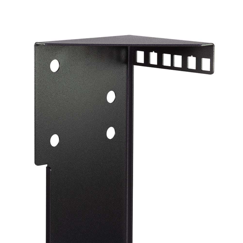 LogiLink 19" Rackhalterung – Untertisch- oder Wandmontage, 2HE, Schwarz