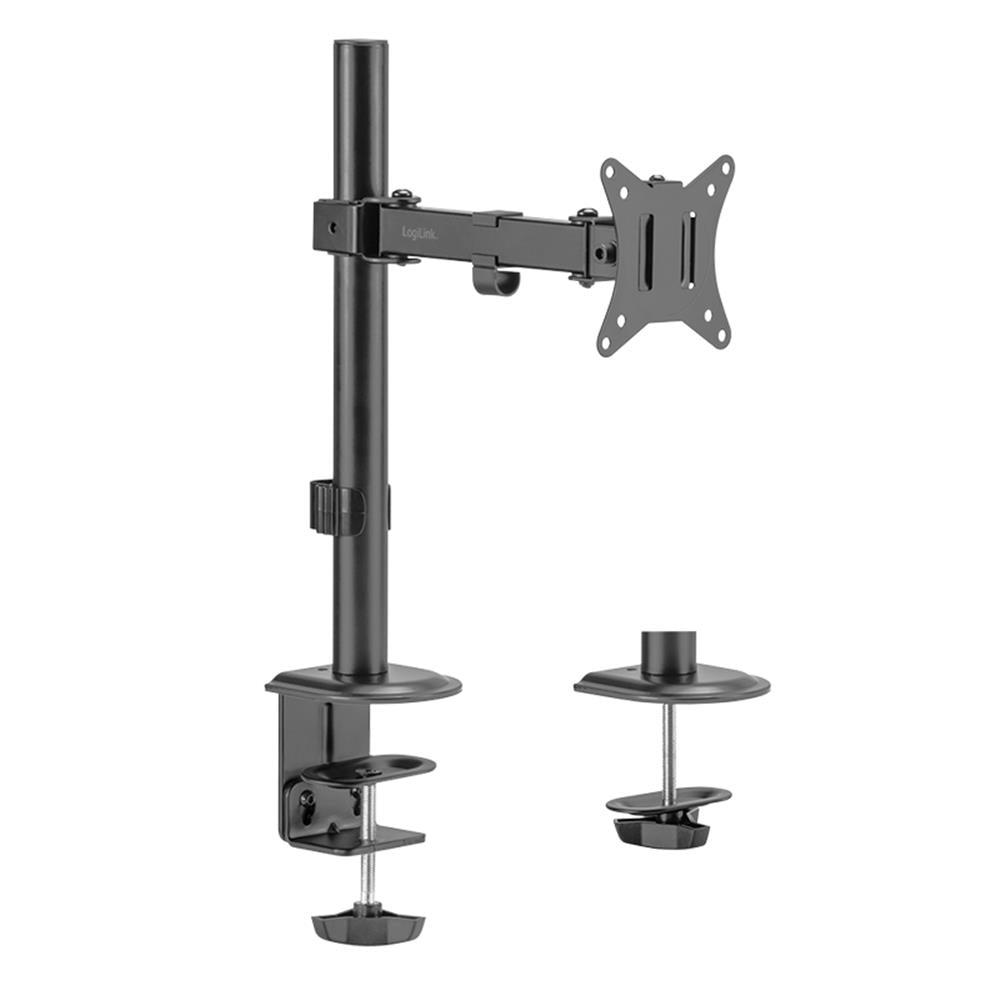 LogiLink Monitorhalterung 17–32", Armlänge 200 mm, Tischmontage, Schwarz