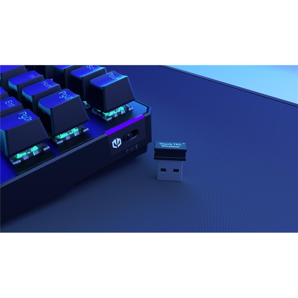 ENDORFY Thock TKL Wireless NO Brown, Gaming Tastatur, ARGB, Bluetooth, schwarz