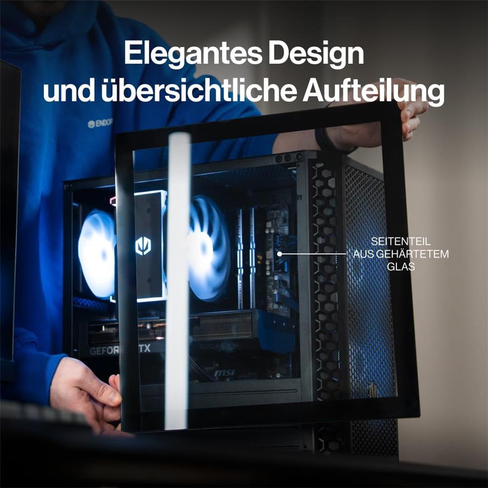 ENDORFY Signum M30 ARGB mATX PC‑Gehäuse – Airflow, ARGB‑Lüfter, USB‑C 20 Gbit/s