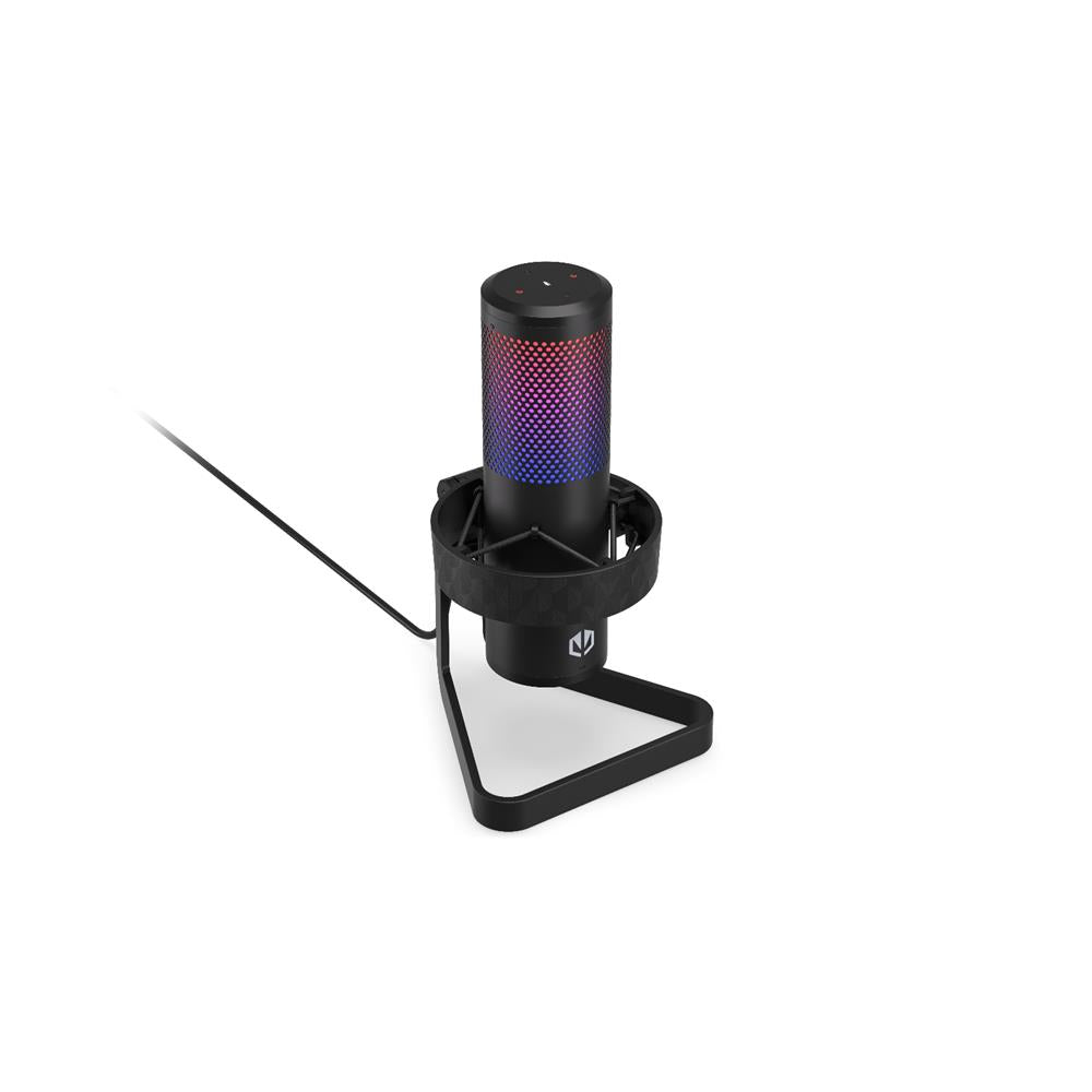 ENDORFY AXIS Streaming USB Mikrofon Schwarz mit Gain Regler und Kopfhöreranschluss