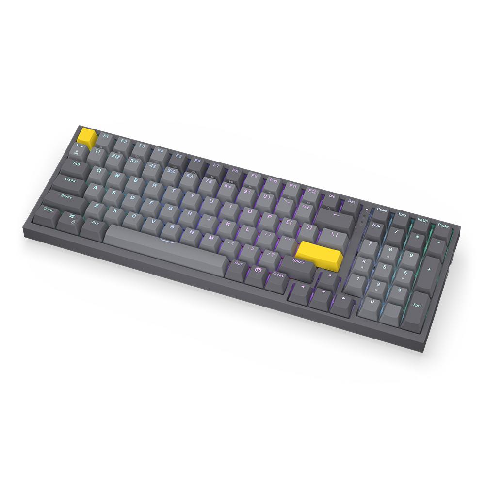 ENDORFY EY5A124 - Celeris 1800, kabellose Tastatur mit 1800 Layout, QWERTY, BT, Grau