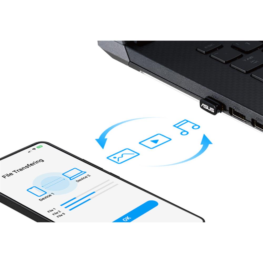 ASUS USB‑BT600 Bluetooth 6.0 USB‑Adapter mit BLE, LC3‑Codec und Mini‑Design