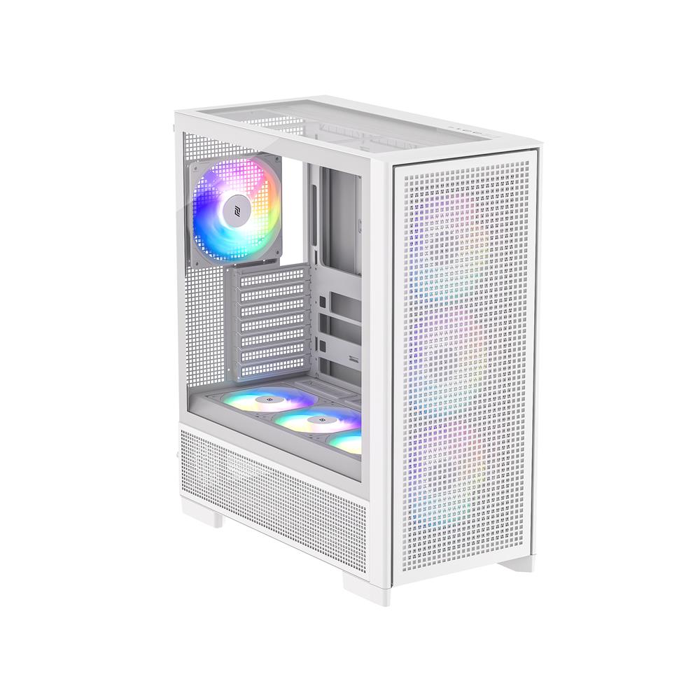 Silentware Air 2000 A-RGB White – Midi Tower mit Glas-Seitenfenster & 7 RGB-Lüftern für maximalen Airflow