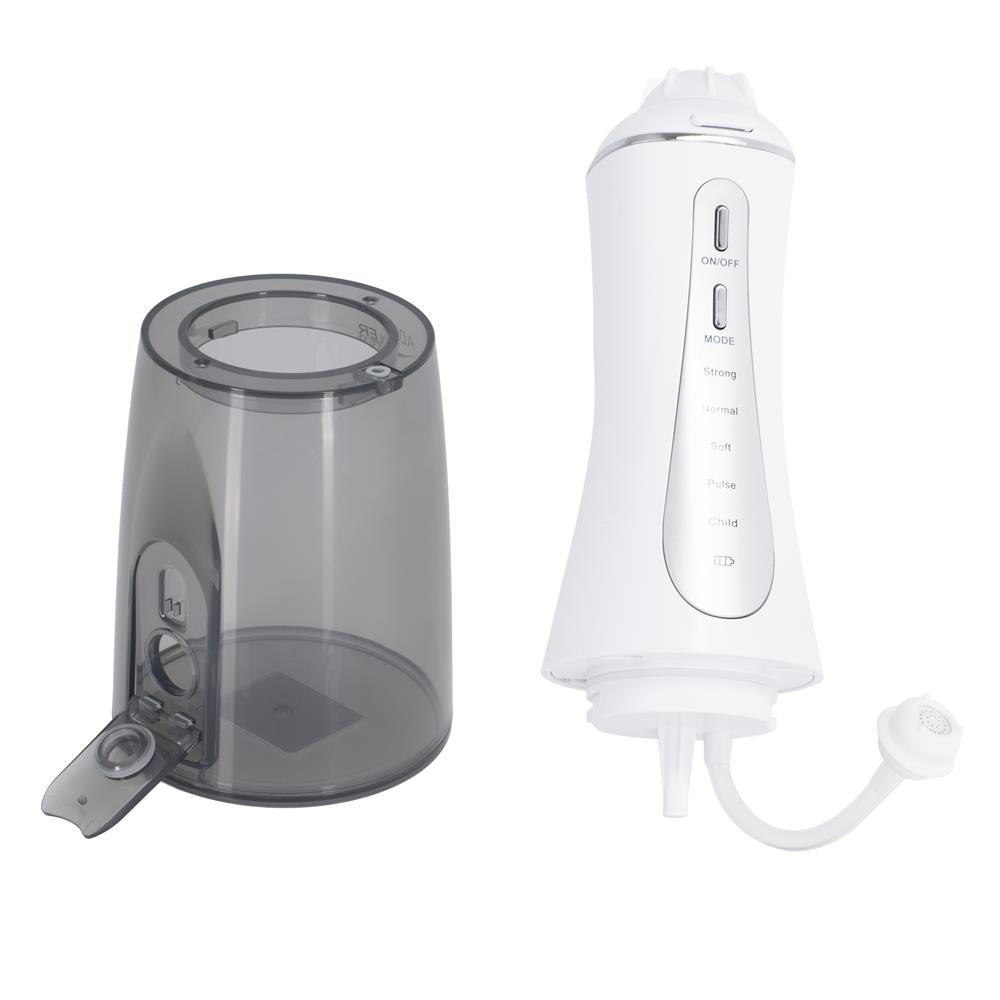 Adler AD 2185 Munddusche Weiß 350ml 5 Modi 10 Aufsätze USB-C 1800mAh