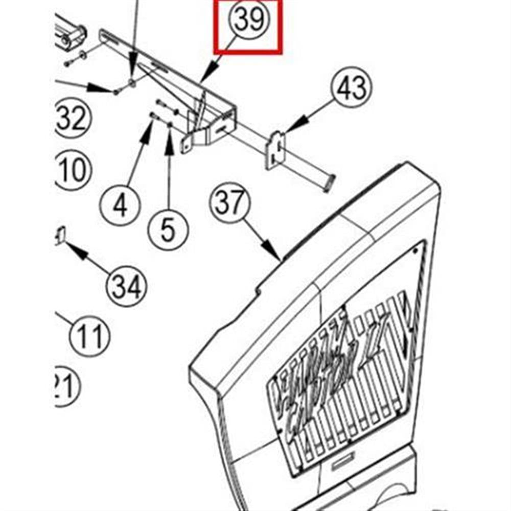 Nilfisk Original 56511124 Cover Hanger Weldt / Halterung für Abdeckung