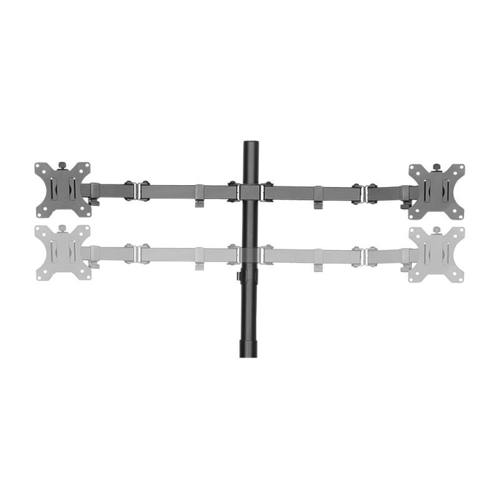 LogiLink Monitorständer 4 fach 13 bis 32 Zoll Stahl