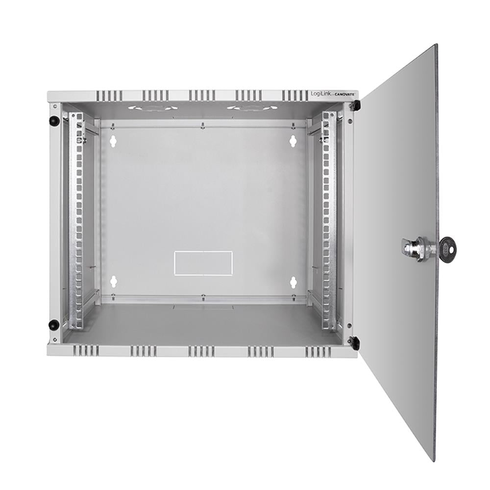 LogiLink 19 Zoll SOHO Wandschrank 12 HE Grau unmontiert