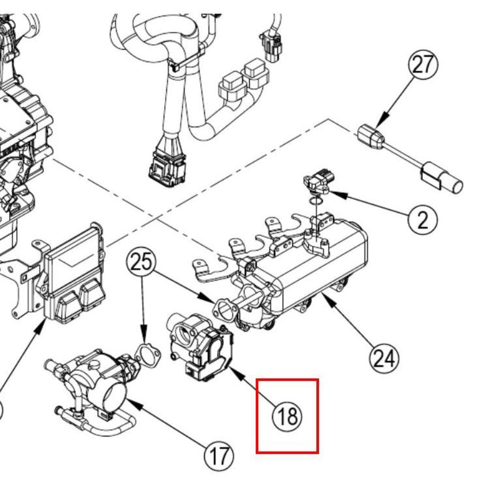Nilfisk Original 56511555 Drosselklappenkörper-Assy Ersatzteil