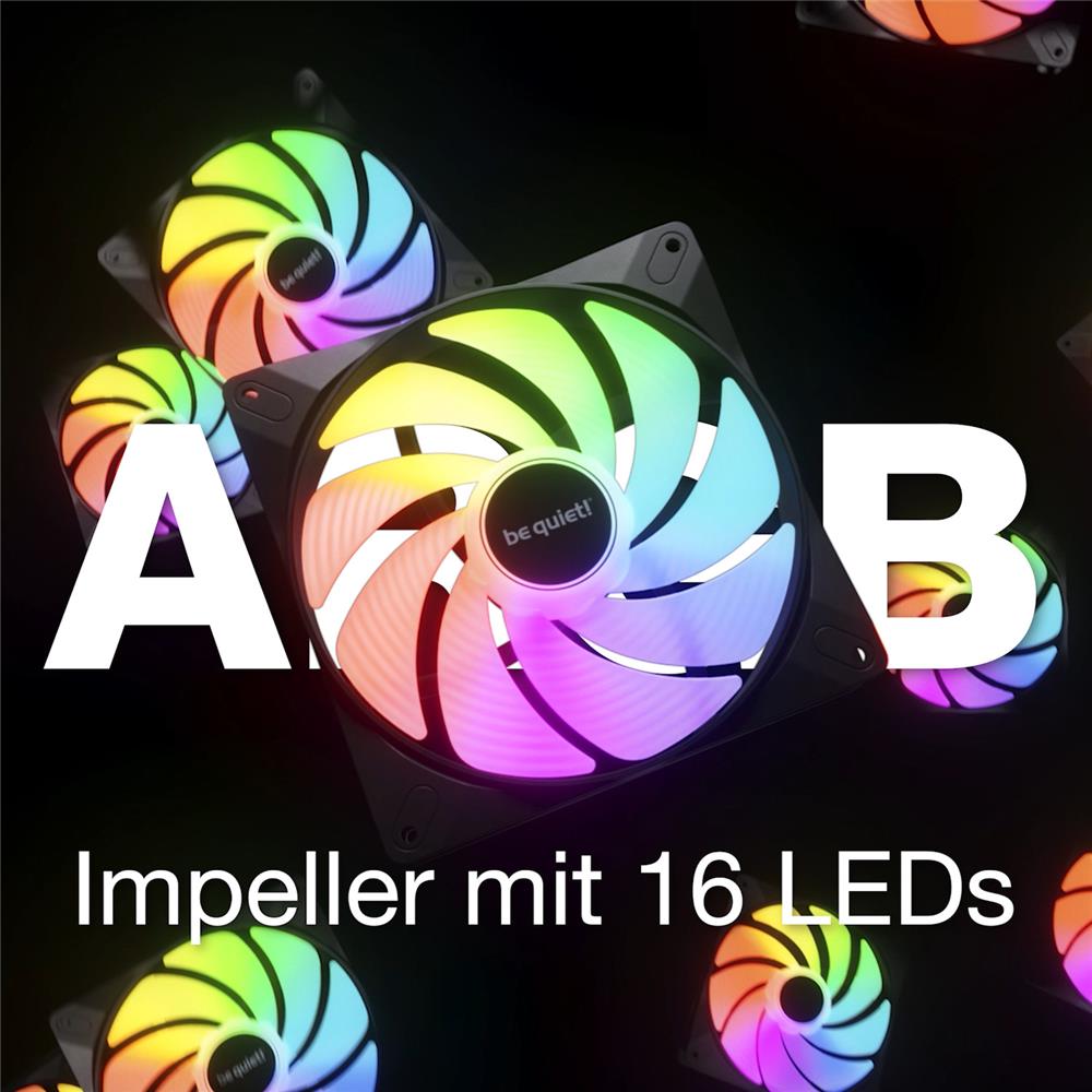 be quiet! Light Wings LX 120mm PWM High Speed Lüfter 3er Pack ARGB