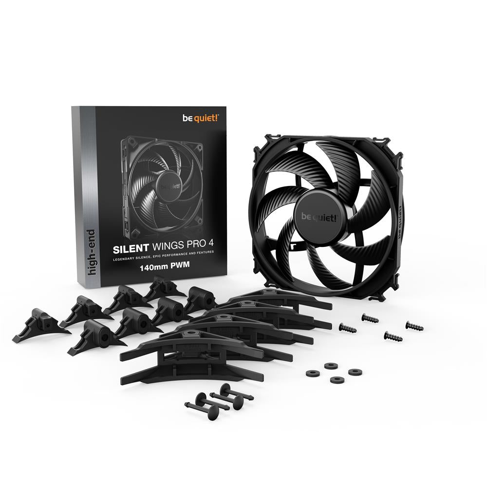 be quiet! Silent Wings PRO 4 140mm PWM 4-pin Gehäuselüfter Schwarz
