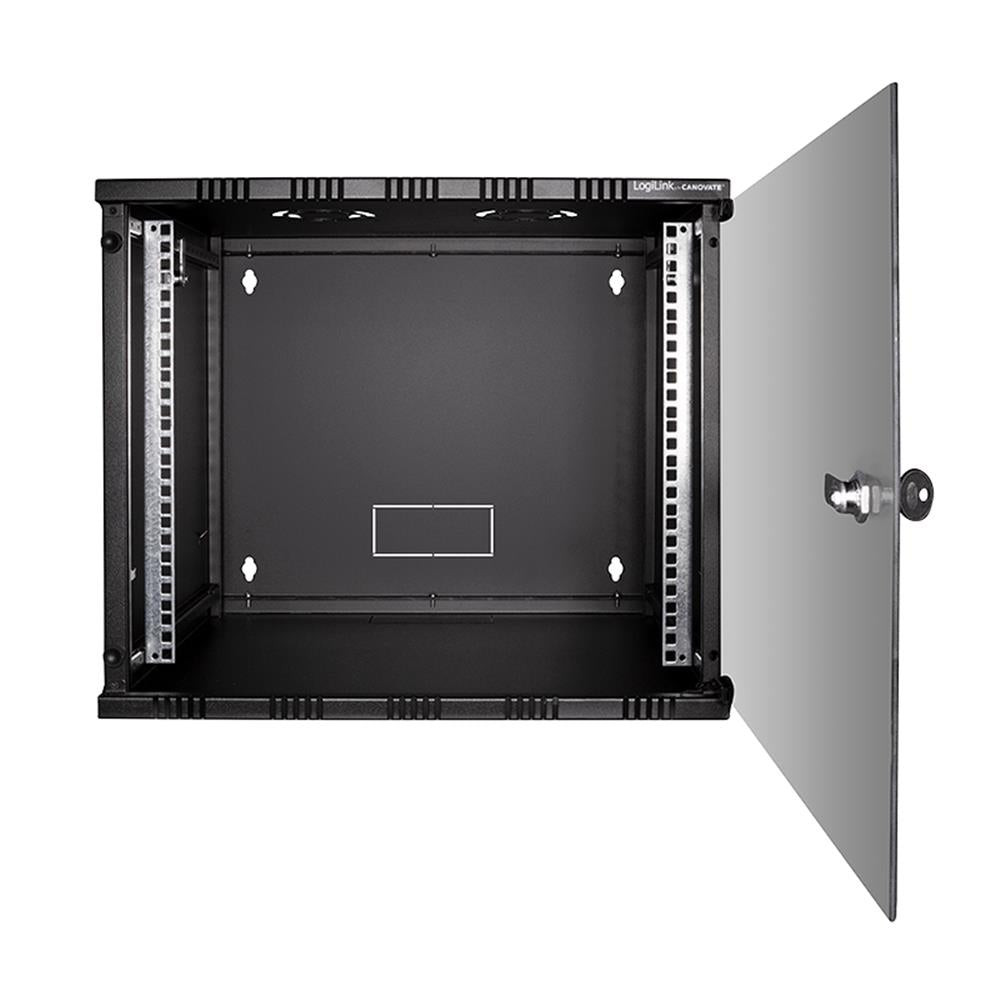 LogiLink 19 Zoll SOHO Wandschrank 9 HE Schwarz unmontiert