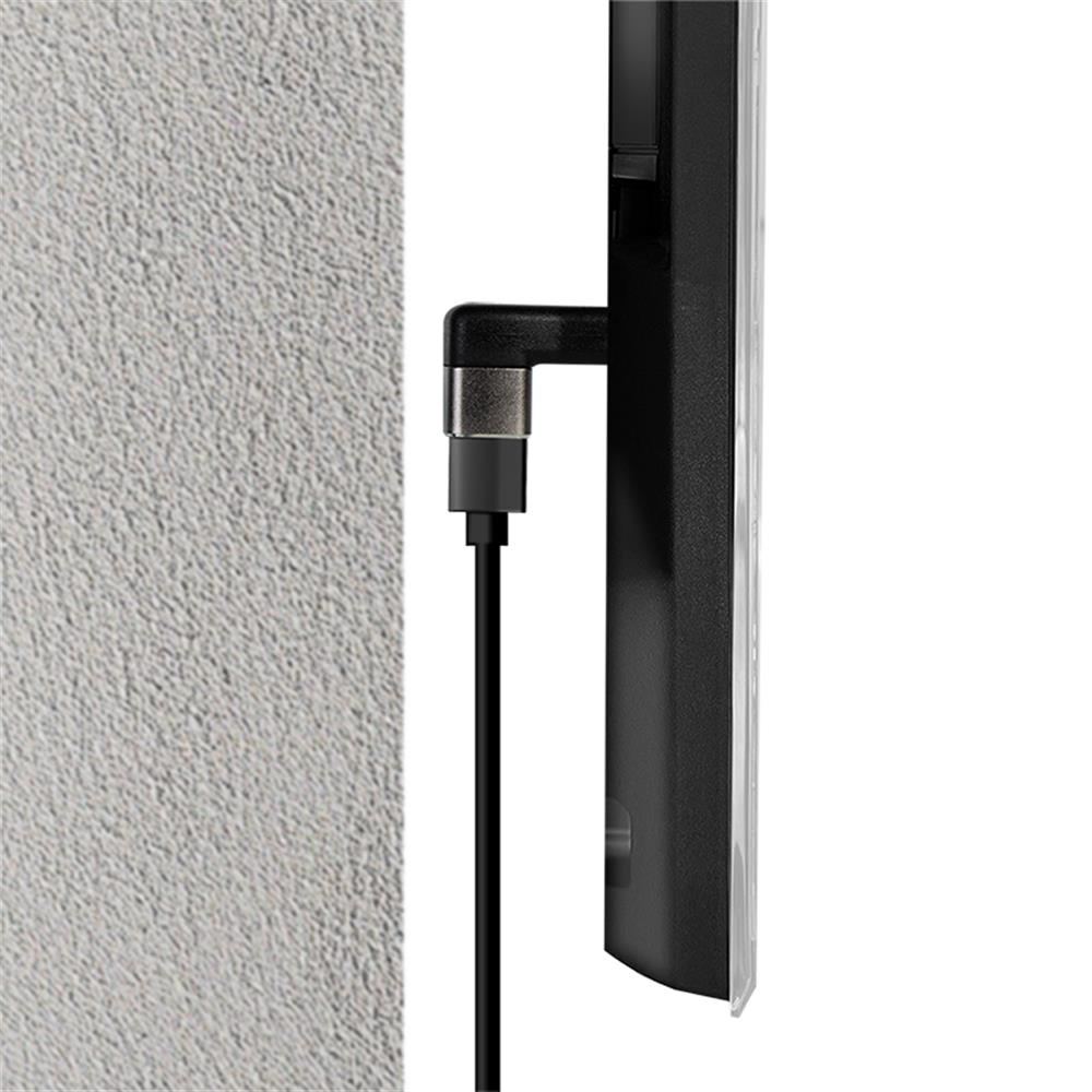 LogiLink HDMI-Adapter, A/M zu A/F 270° gewinkelt, 8K/60 Hz, schwarz/grau