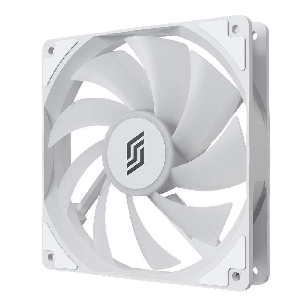 Silentware RF140W-R White 140mm PWM A-RGB Reverse-Airflow Lüfter, RGB, leise für PC-Gehäuse
