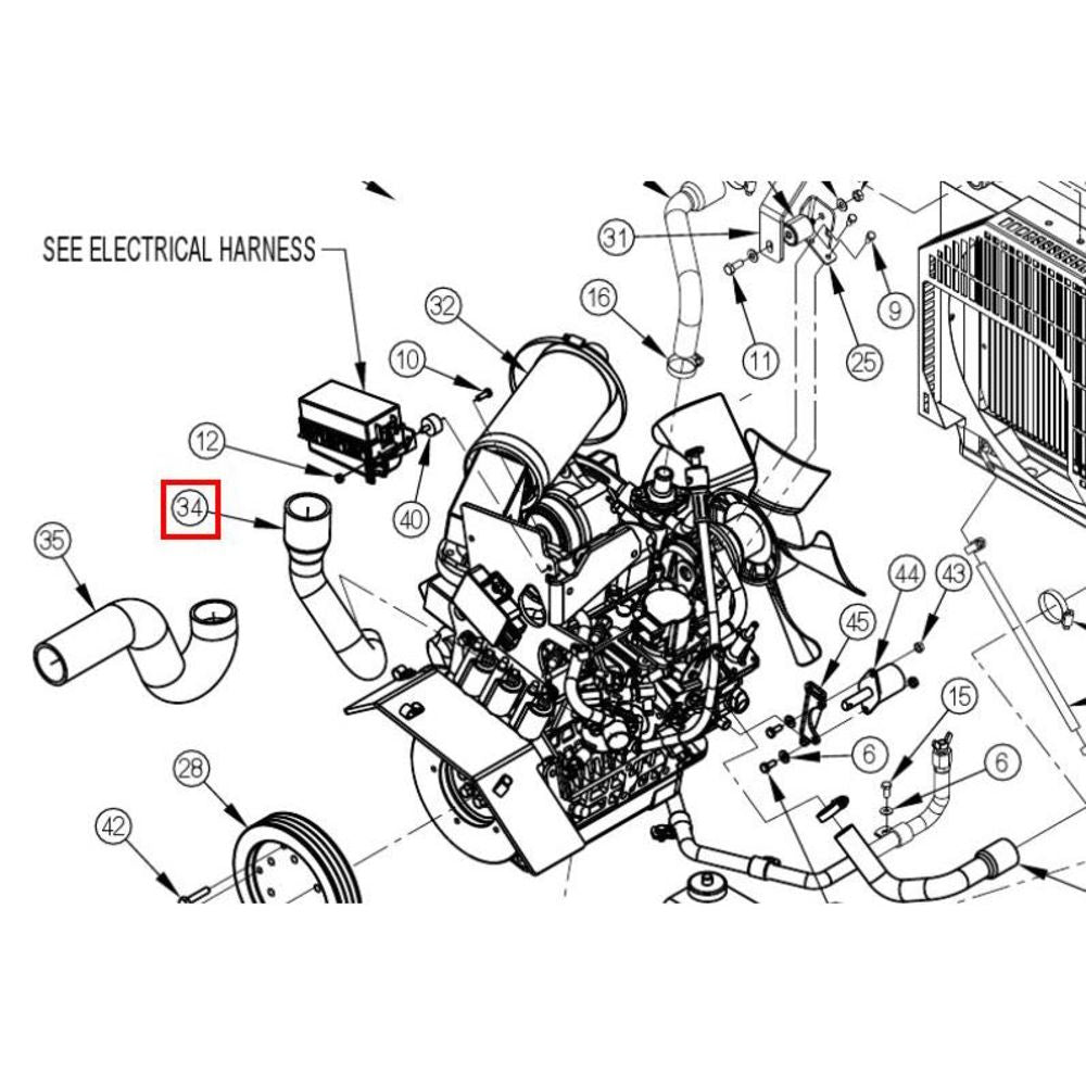 Nilfisk Original 56510078 Kühlerschlauch Ersatzteil