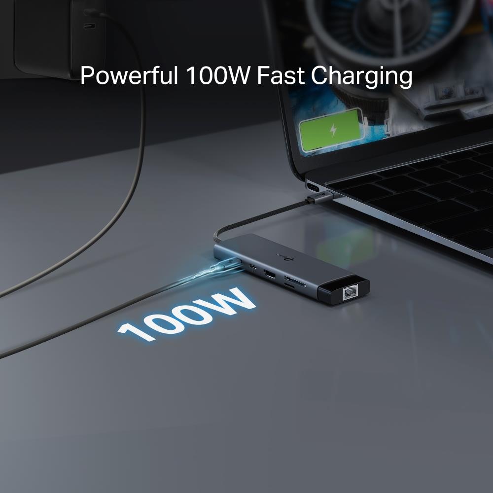TP-Link UH9120C USB C Hub 9 in 1 HDMI 4K LAN SD USB Power Delivery