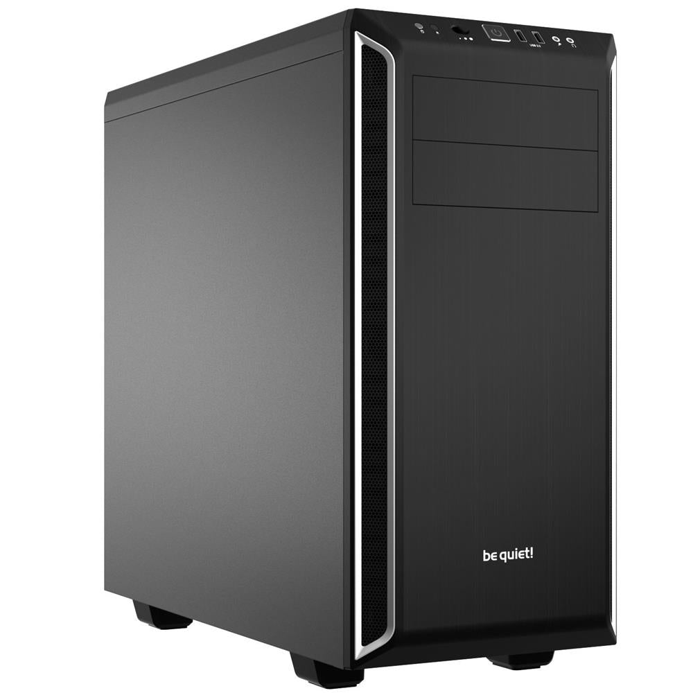be quiet! Pure Base 600 Silver Gehäuse Silber gedämmt 2 vorinstallierte Pure Wings 2 Lüfter