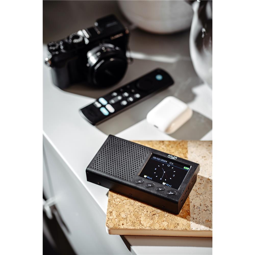 Adler AD 1198 FM Reiseradio mit Bluetooth LCD Display