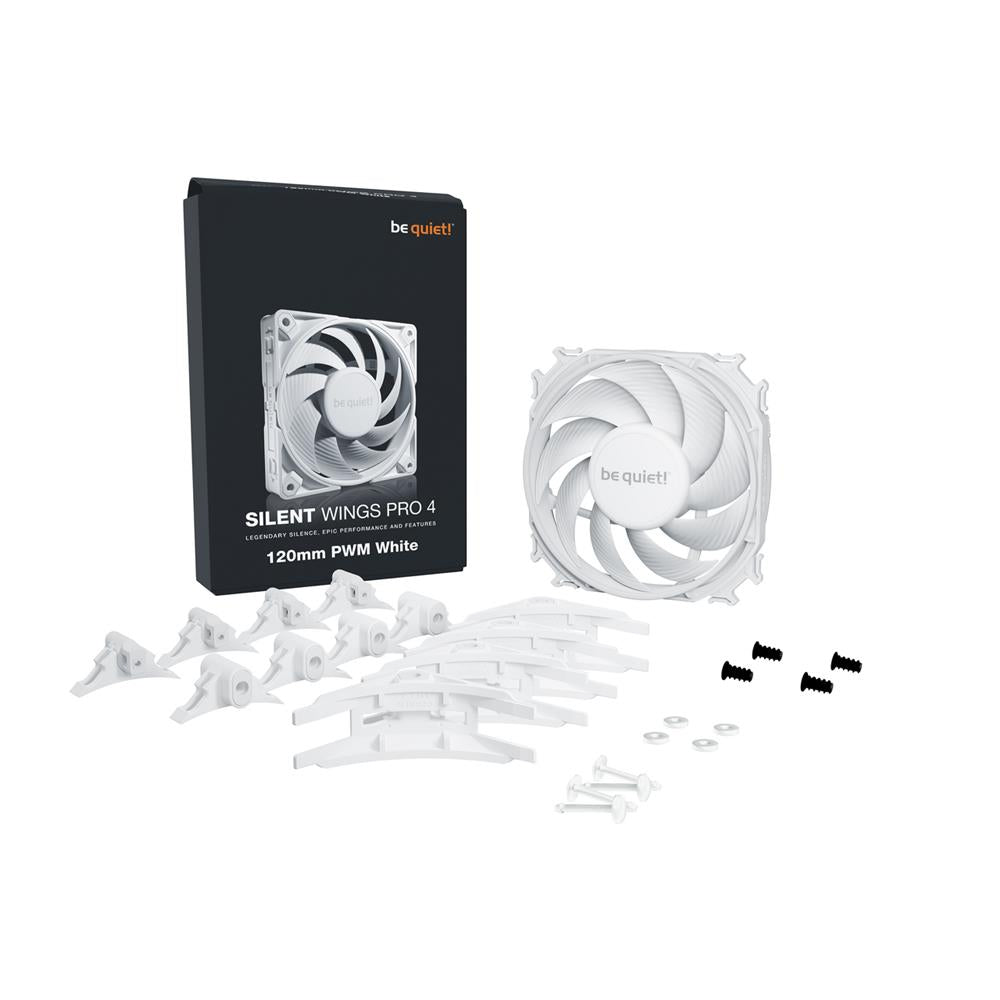 be quiet! Silent Wings 4 120mm PWM White Lüfter nahezu unhörbare Kühlung 6-Pol-Lüftermotor Fluid-Dynamic-Lager