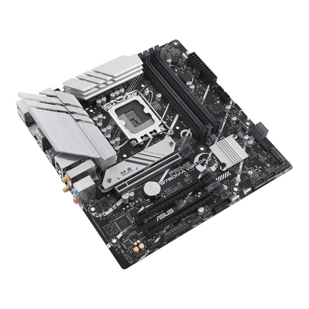 ASUS PRIME B760M-A WIFI D4 Gaming Mainboard Sockel Intel LGA 1700 mATX DDR4 PCIe 4.0 M.2 WiFi 6