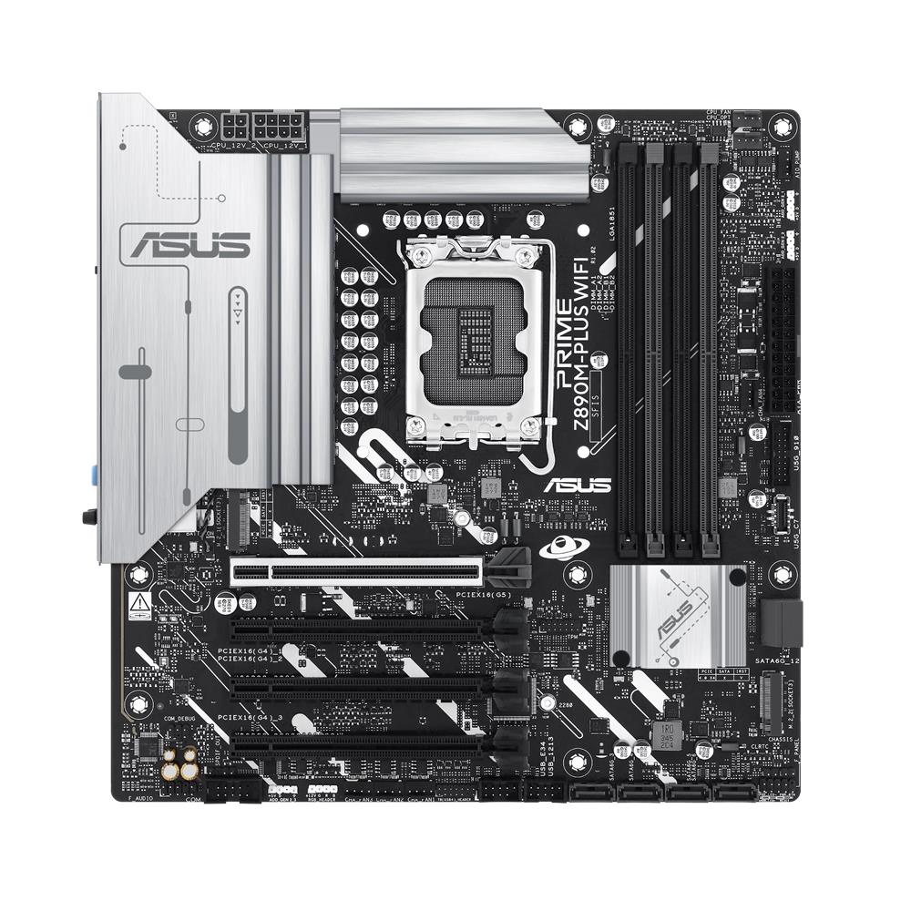 ASUS PRIME Z890M-PLUS WIFI Gaming Mainboard LGA 1851 mATX DDR5 PCIe 5.0 WiFi 7