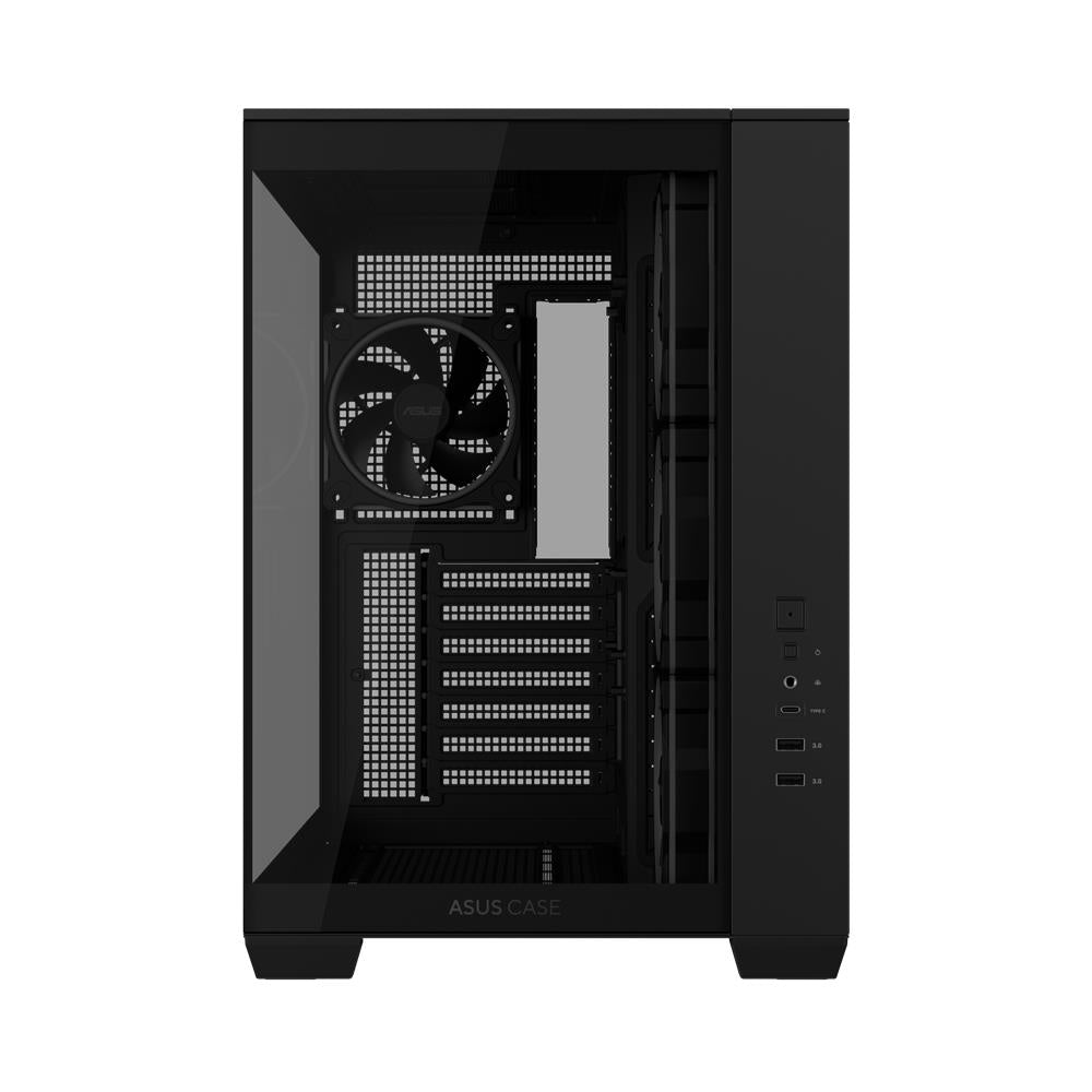 ASUS A32 PLUS TG ARGB Black ATX PC Gehäuse mit Panorama Glas und GPU bis 420 mm