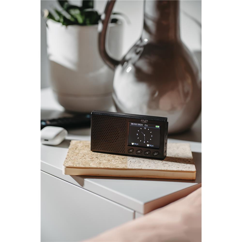 Adler AD 1198 FM Reiseradio mit Bluetooth LCD Display