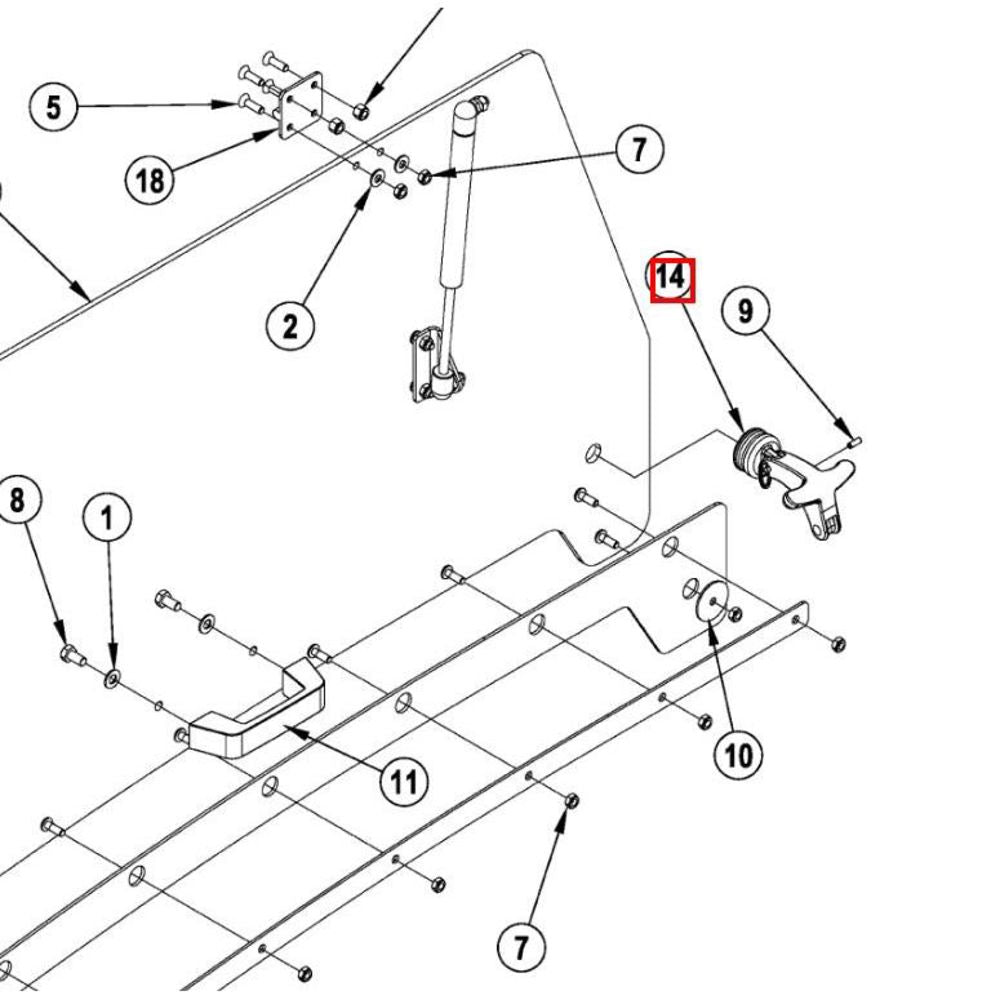 Nilfisk Original 56508283 Verriegelungsfenster Ersatzteil