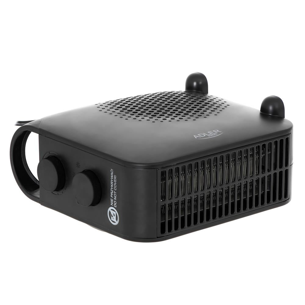 Adler AD 7725b Thermoventilator 2000 Watt Heizgerät mit Thermostat Schwarz