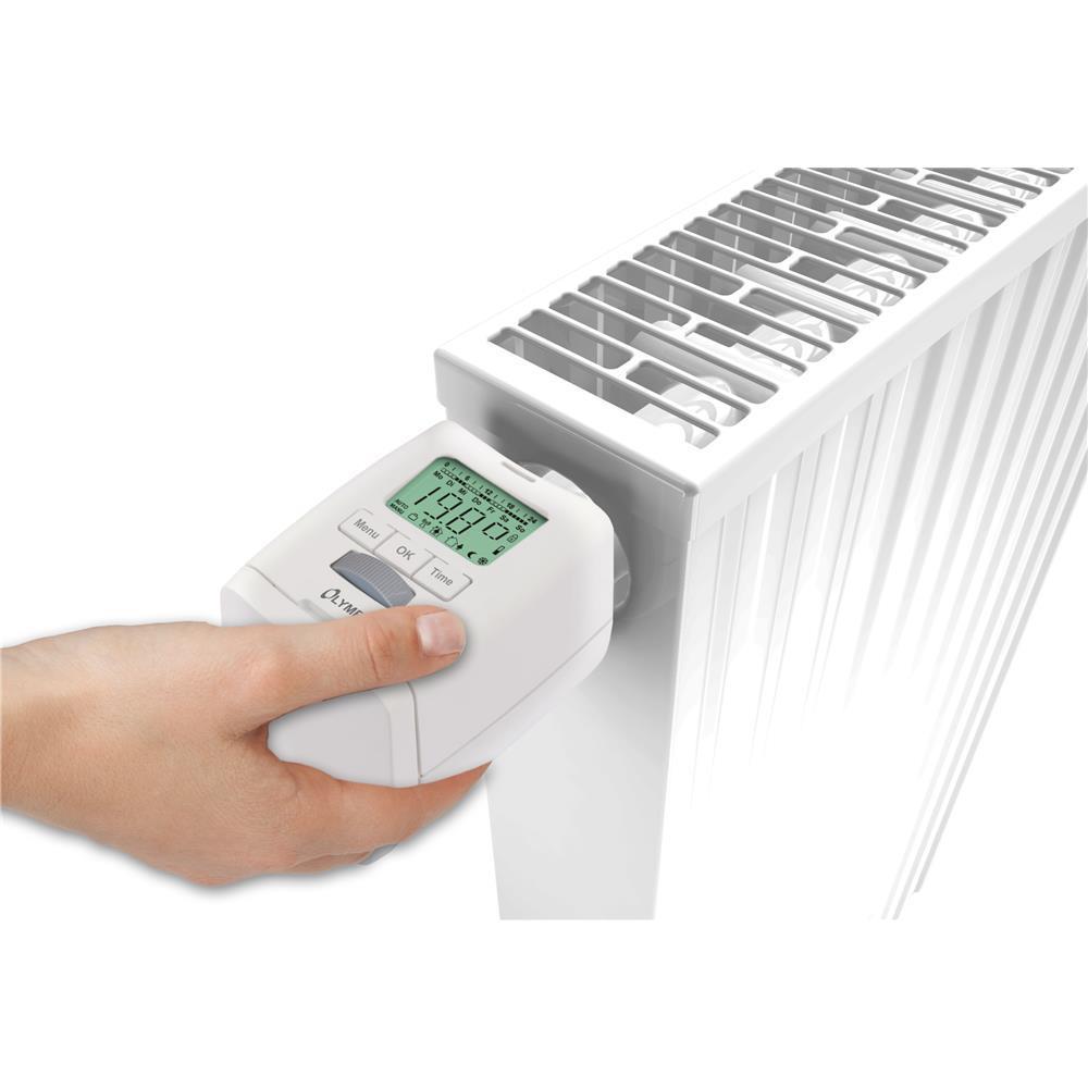 Olympia HT 430‑22 Heizkörperthermostat – Energiespar-Thermostat programmierbar (6er Set)