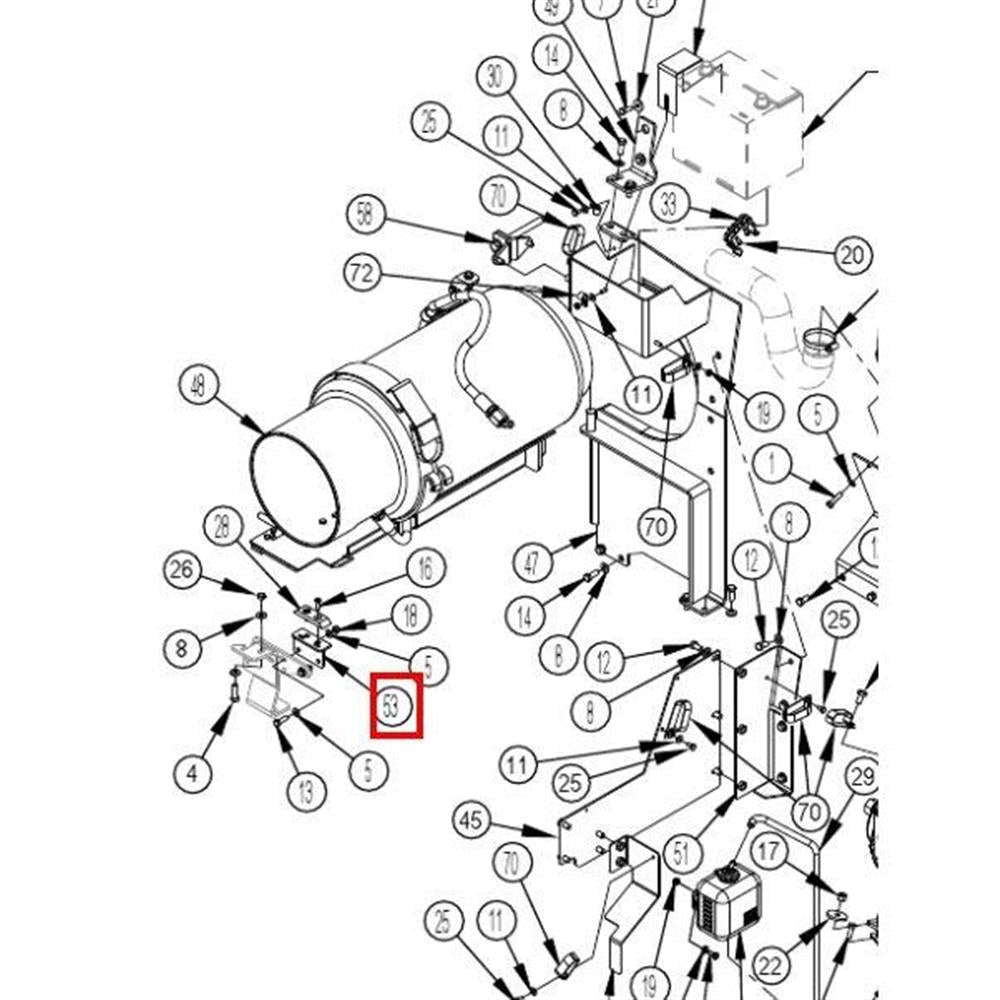 Nilfisk Original 56510098 Tank Mnt Weldt Tankhalterung
