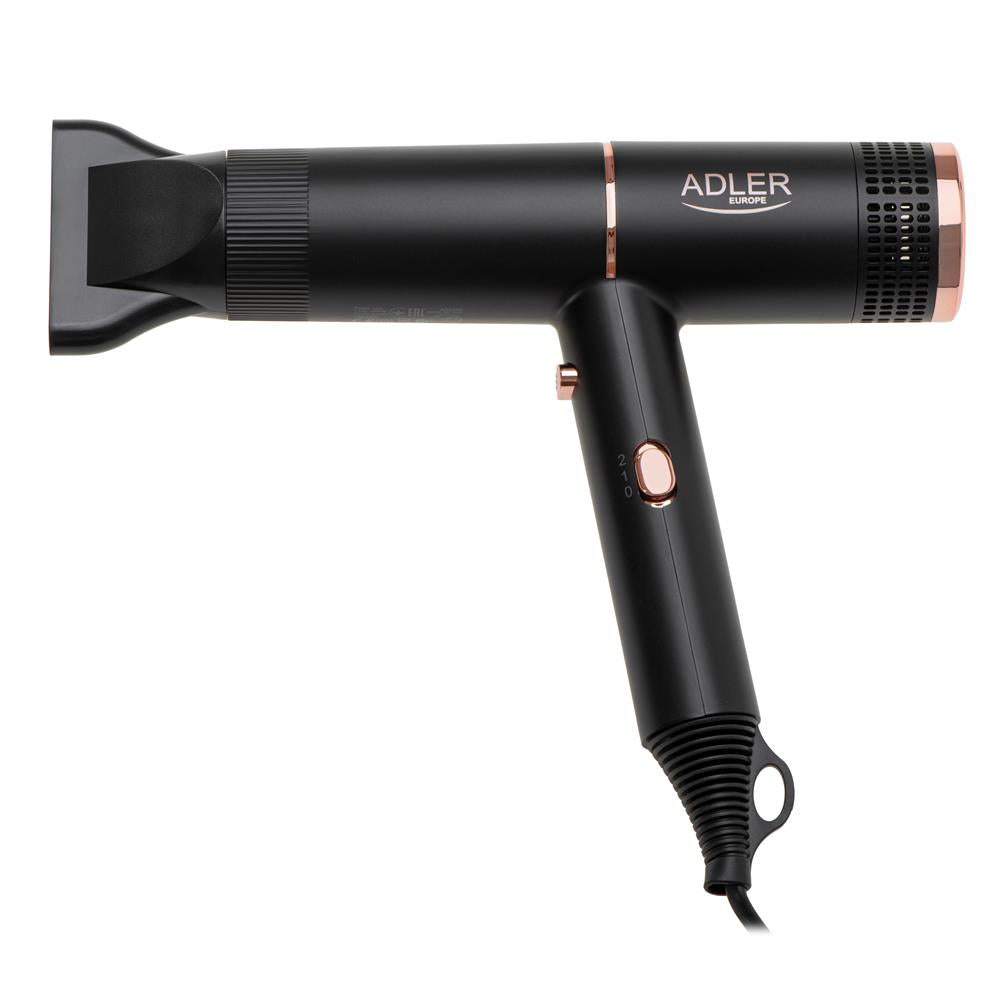 Adler Haartrockner AD 2278 1400W Ionisierungs Technologie 2 Einstellungen schwarz