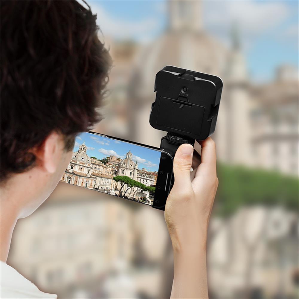 LogiLink Magnetischer Smartphone-Griff mit LED-Licht & BT5.2 Kameraauslöser – MagSafe-kompatibel