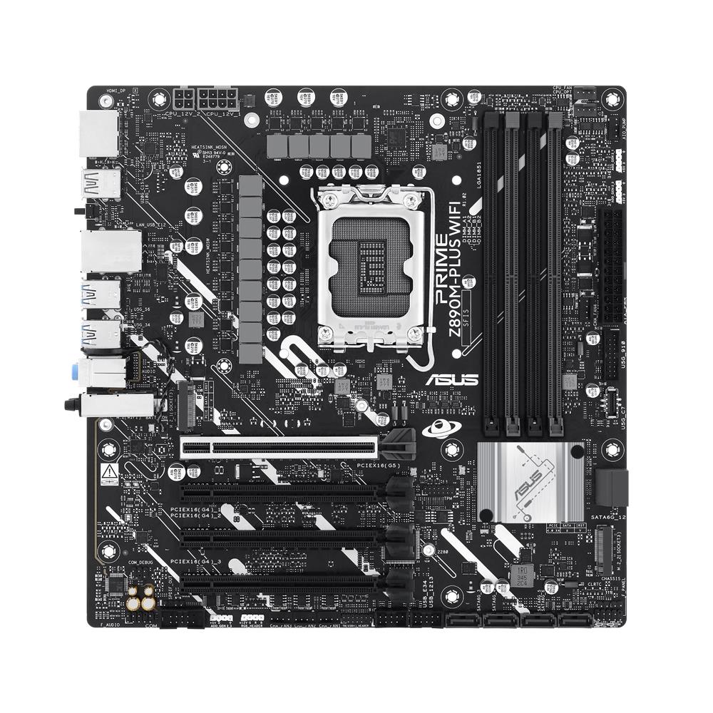 ASUS PRIME Z890M-PLUS WIFI Gaming Mainboard LGA 1851 mATX DDR5 PCIe 5.0 WiFi 7