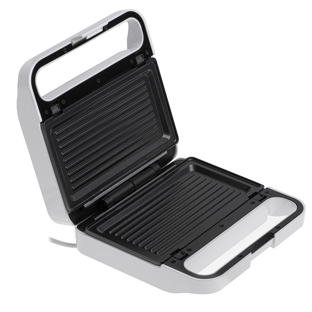 Adler AD 3070 2 in 1 Sandwichmaker und Kontaktgrill 1100 Watt Weiß