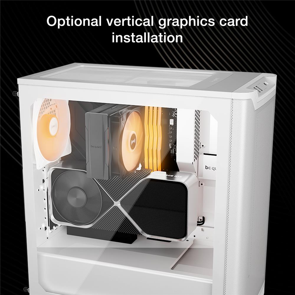 be quiet! Pure Base 501 LX White PC Gehäuse mit ARGB Lüftern