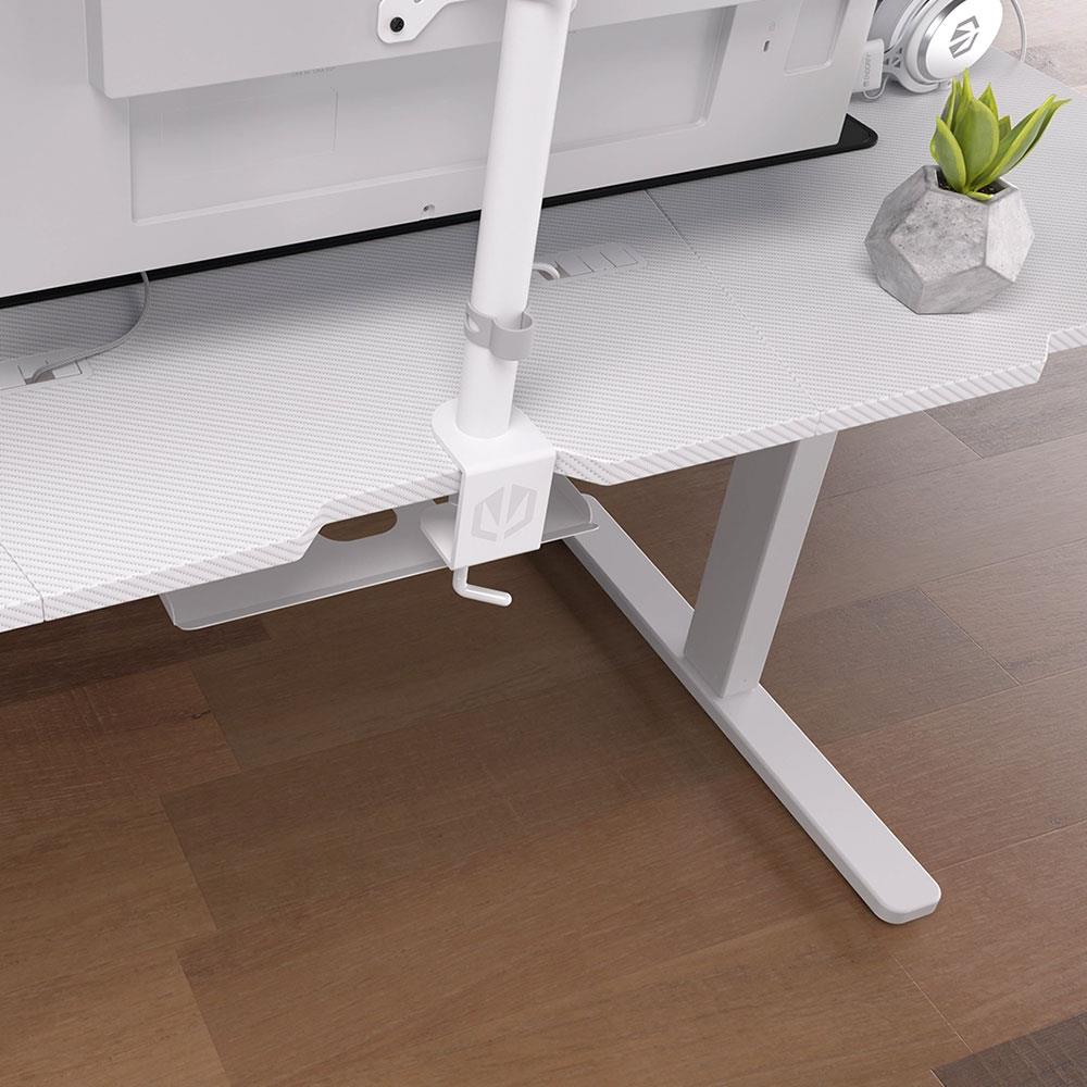 ENDORFY Atlas Single, Monitorhalterung, für 1 Monitor bis zu 27 Zoll, Weiß | EY8F002