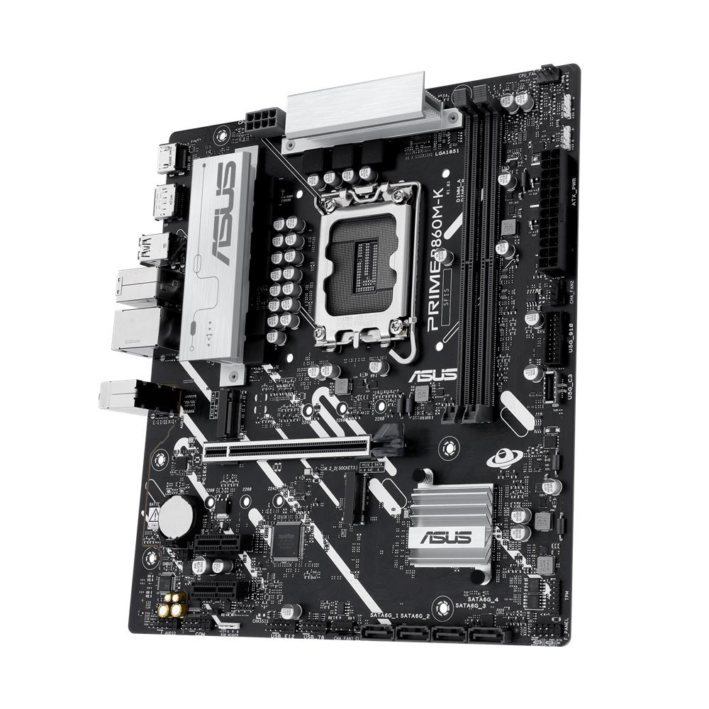 ASUS PRIME B860M-K Mainboard LGA 1851 mATX DDR5 PCIe 5.0 M.2 Aura Sync