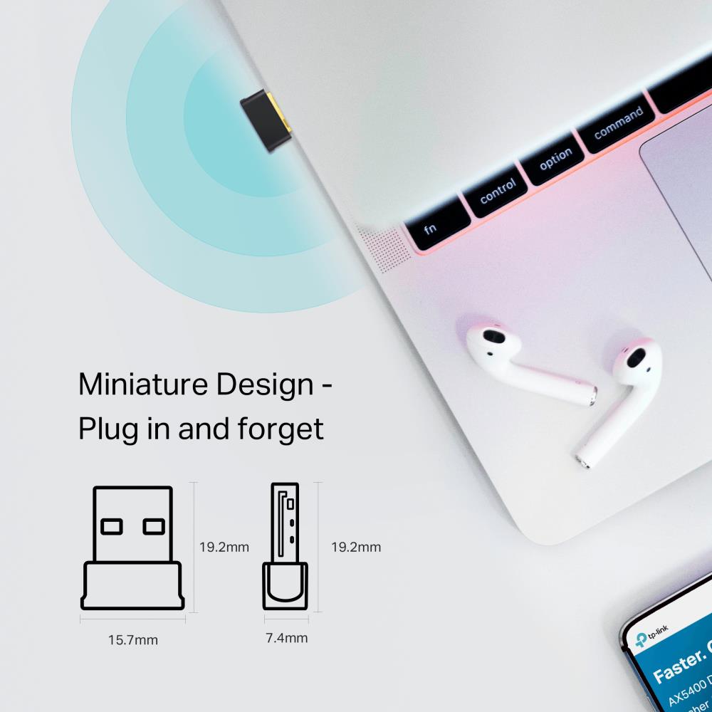 TP-Link Archer T2UB Nano AC600 WiFi Bluetooth 4.2 USB Adapter Dual Band
