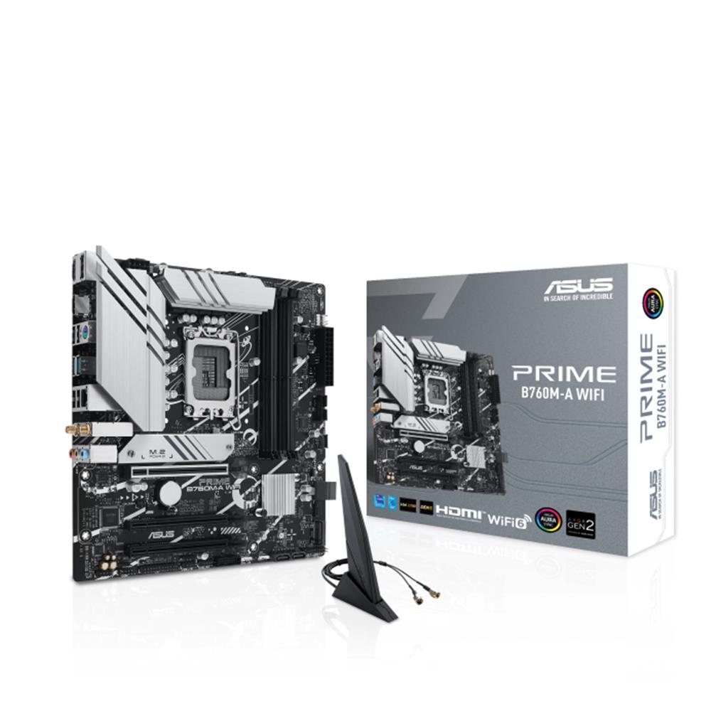 ASUS PRIME B760M-A WIFI Mainboard LGA 1700 mATX DDR5 PCIe 4.0 WiFi 6