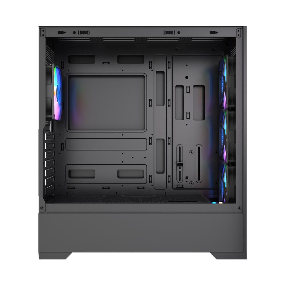 Silentware Core 100 A-RGB Black – Midi Tower mit Mesh-Front, Glas-Seitenfenster & 4 PWM RGB Lüftern
