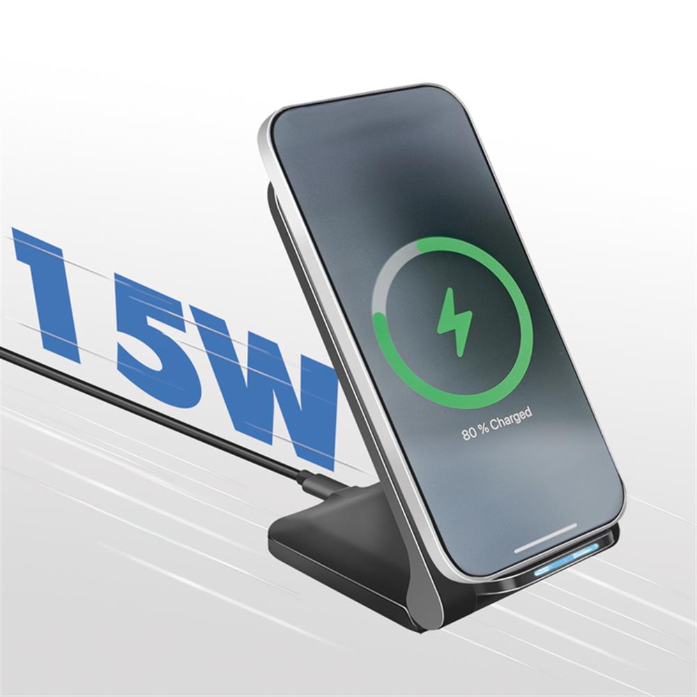 LogiLink Smartphone Ständer mit kabelloser Ladefunktion 15 W