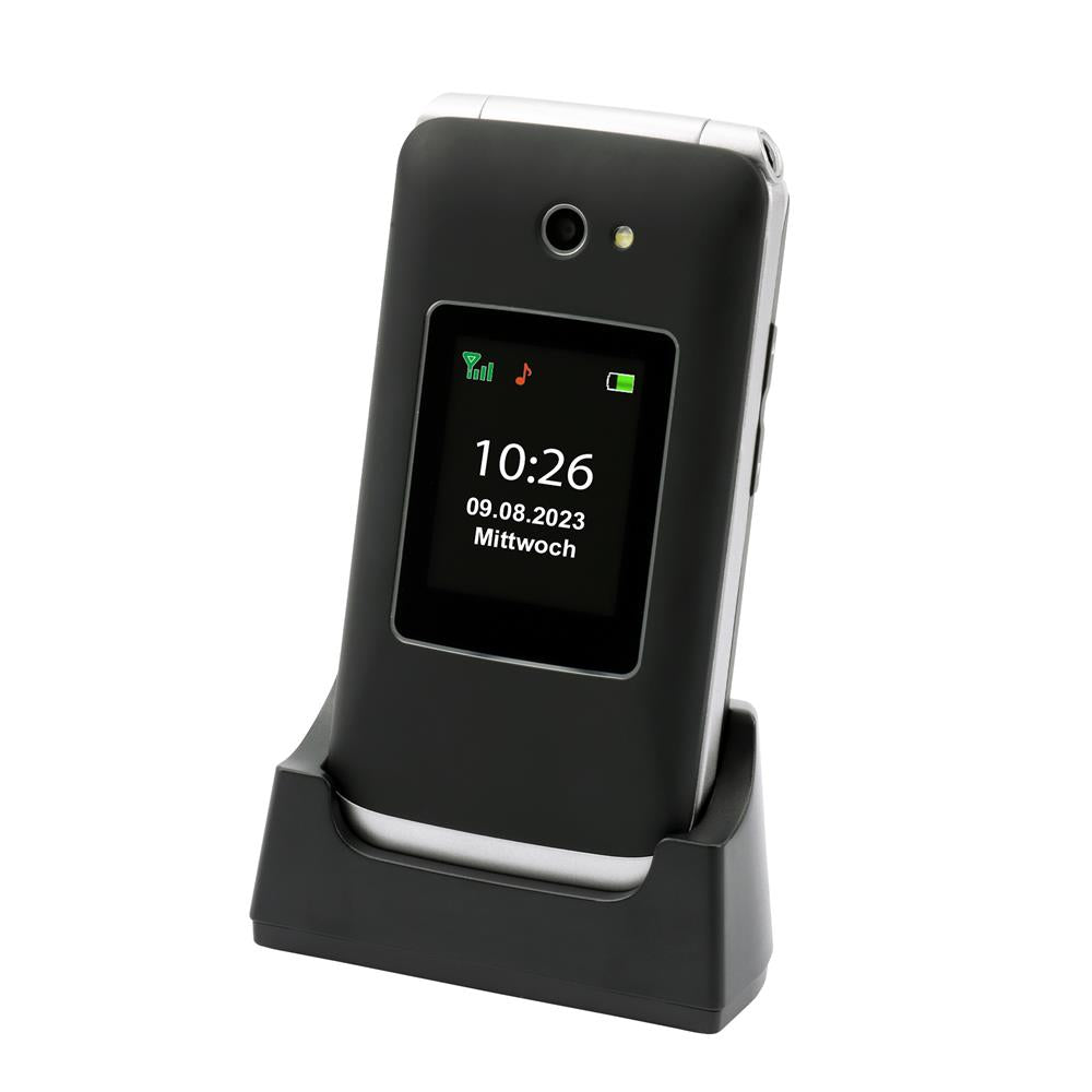 Olympia Mobiltelefon VITUS 4G Bluetooth Seniorenhandy große Tasten Klapphandy schwarz