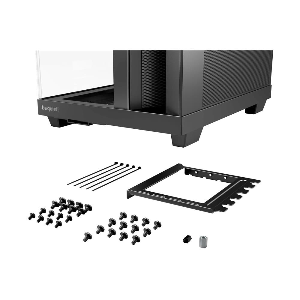 be quiet! Light Base 500 Black PC-Gehäuse vollständig verglaste Front und Seitenfenster Show Case